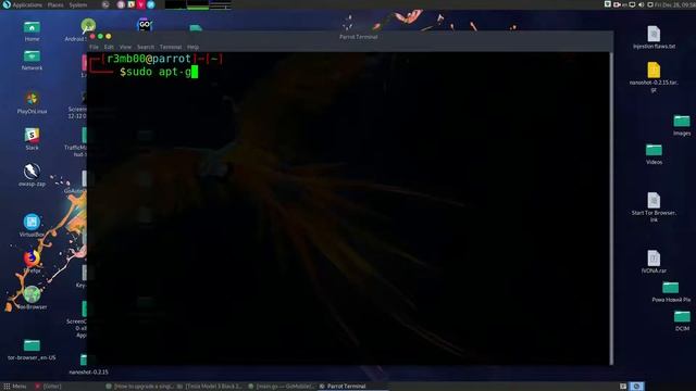 How to upgrade a single package using apt get on Parrot Security Linux смотреть онлайн