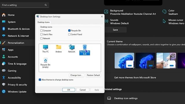 How to Change Recycle Bin Icon on Windows 11/10/7 | Pop Cat/Minecraft Recycle Bin Icons смотреть онлайн