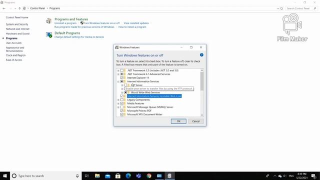 How to Activate IIS ( internet information services) manager for windows 7, 8, 10 смотреть онлайн