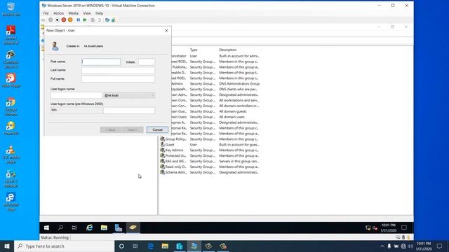 Create new User account in windows server 2019 смотреть онлайн