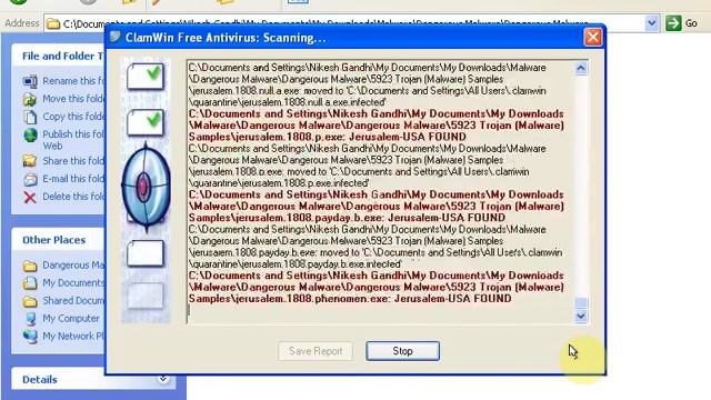 ClamWin Antivirus Malware Test смотреть онлайн