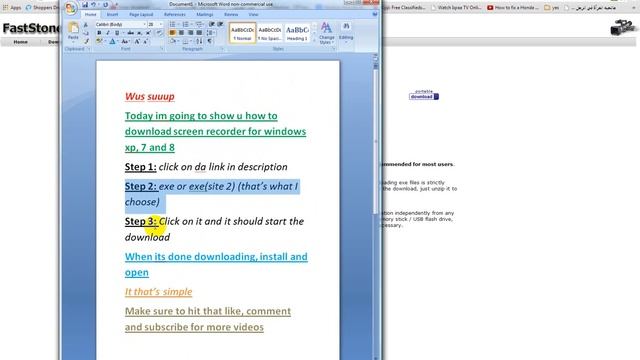 Free Screen Recorder for Windows XP/7/8 смотреть онлайн