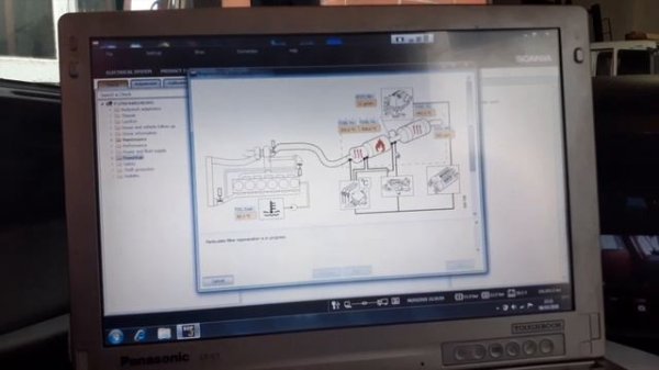 Scania engine warning light