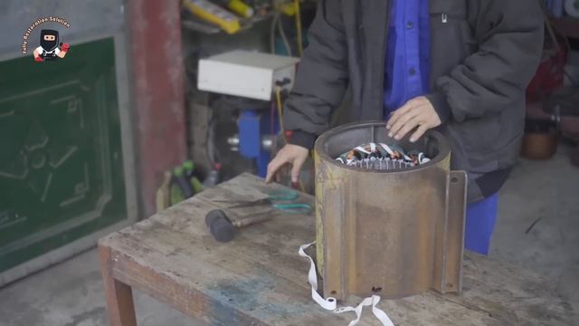 Restoration Videos 380v old generator to 220v 7kw - Repair And Rewinding Rusty Generators At Home смотреть онлайн