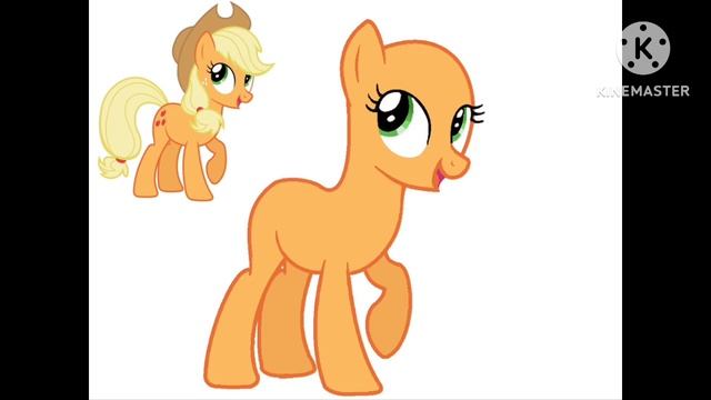 MLP ( Next gen ) Rainbow dash x Applejack ( speed paint ) смотреть онлайн