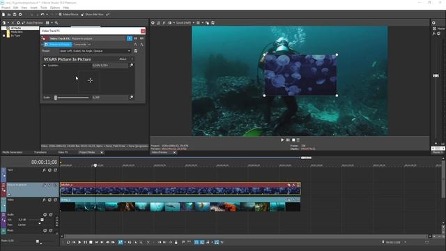 VEGAS Movie Studio 15 - Picture-in-picture sequences Tutorial смотреть онлайн