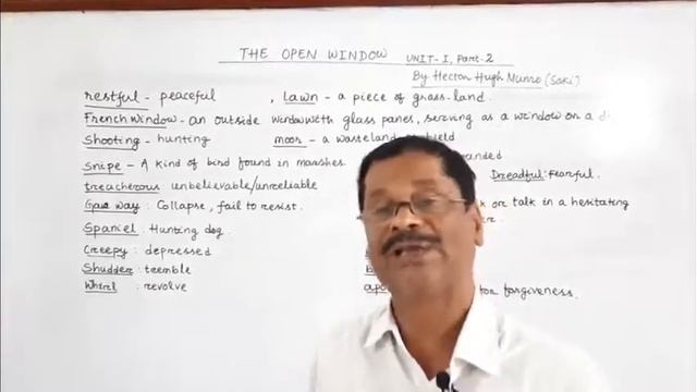 A Discussion on 'The Open Window' Part-2 of Unit-1 by Rabindra Das смотреть онлайн
