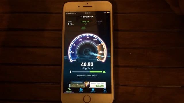 iPhone 7 Plus Internet Speed Test 4G Smart Carrier (Near Olympic Market) of Cambodia смотреть онлайн