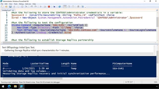 Implementing Storage Replica by using Windows PowerShell смотреть онлайн