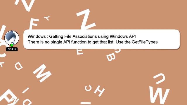 Windows : Getting File Associations using Windows API смотреть онлайн