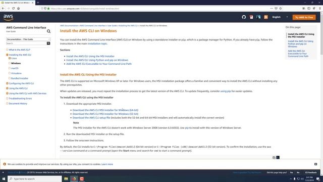 AWS CLI Install смотреть онлайн