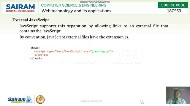 Lecturevideo_18CS63_ Module3_JavaScript_Part-2_Raghavendrarao B смотреть онлайн