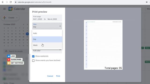 How to Print Google Calendar in Windows PC смотреть онлайн