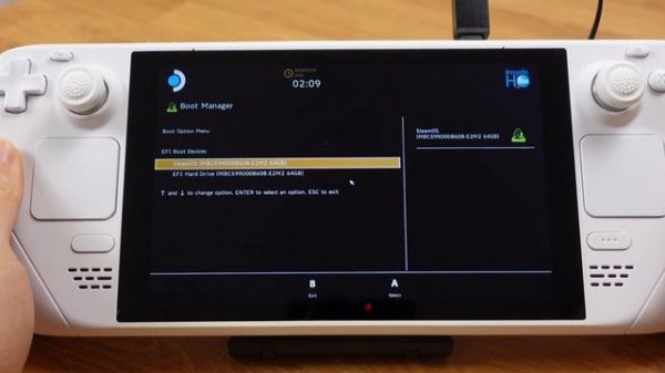 Steam Deck:Remove Unused Windows & Android Boot Options/Bootloader under Boot Manager