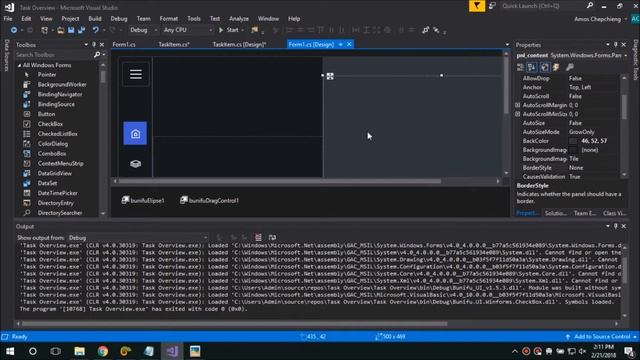 How to design a dark tasks dashboard application using Bunifu Framework and WinForms смотреть онлайн