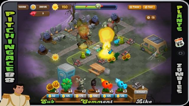 Plants v Zombies Adventures - Zombitorium Manor 1/8 (Facebook, iPhone, Android) смотреть онлайн