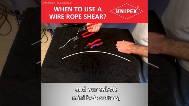 KNIPEX Tool Tips - When to use a wire rope shear? смотреть онлайн
