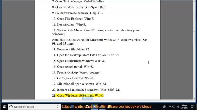 34 Windows 10 keyboard shortcuts смотреть онлайн