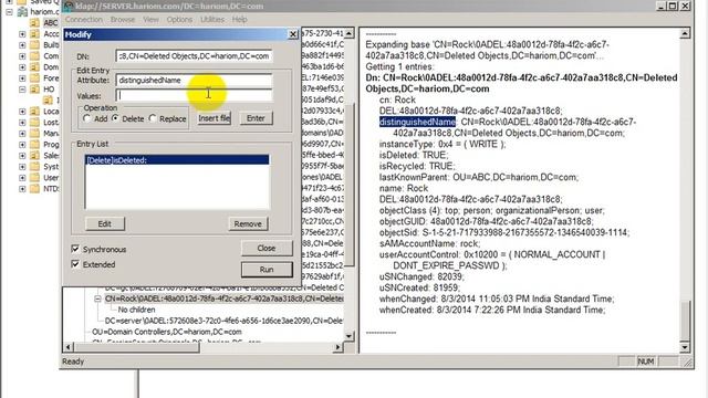 How To Recovery Deleted User Using Active Directory In Windows Server 2008R2 By Vinod T Vishwakarma смотреть онлайн
