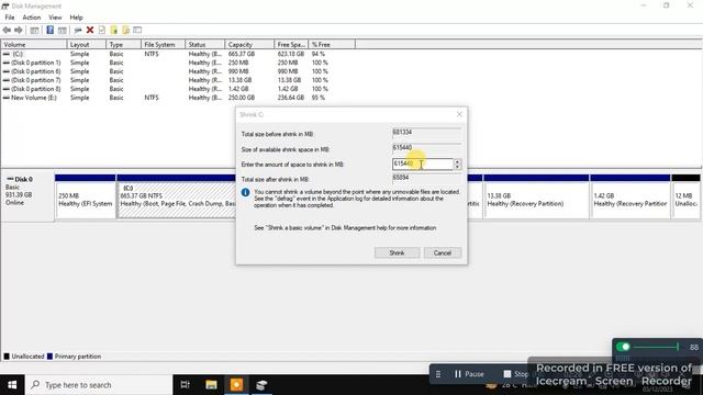 HOW TO CREATE NEW DRIVE/ PARTITION OF C DRIVE in Windows 10 and 11 смотреть онлайн