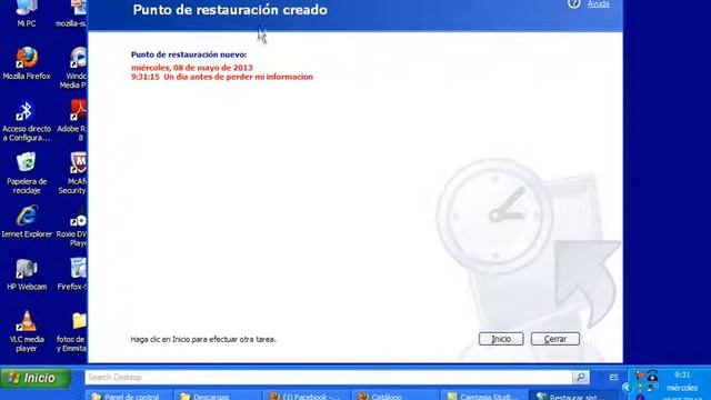Tutorial de como crear un punto de restauracion en windows xp смотреть онлайн