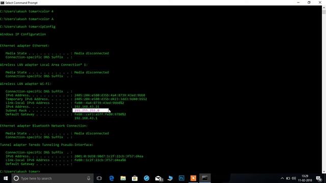 Cmd- command tricks-: color, tracert , ipconfig, nslookup смотреть онлайн