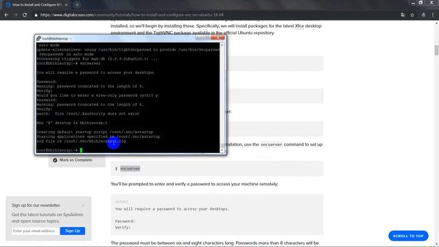 как настроить vnc смотреть онлайн