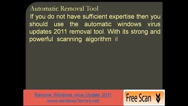 Remove Windows Virus Update 2011 From PC смотреть онлайн