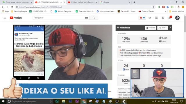 COMO GRAVAR ÁUDIO INTERNO DO PC ( Sem Programas Windows 10 - Passo a Passo) смотреть онлайн
