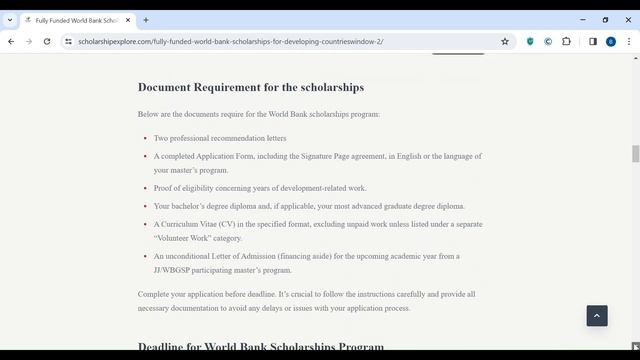 World Bank Fully funded Scholarship for Developing Countries Window 2 смотреть онлайн