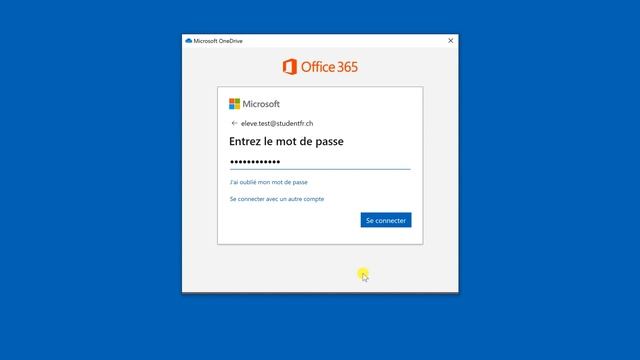 Etape 2 Windows Connecter l'application OneDrive au compte de l'élève смотреть онлайн
