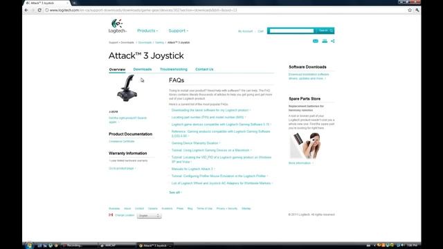 Logitech Attack 3 Joystick/Controller UNBOXING And Review смотреть онлайн