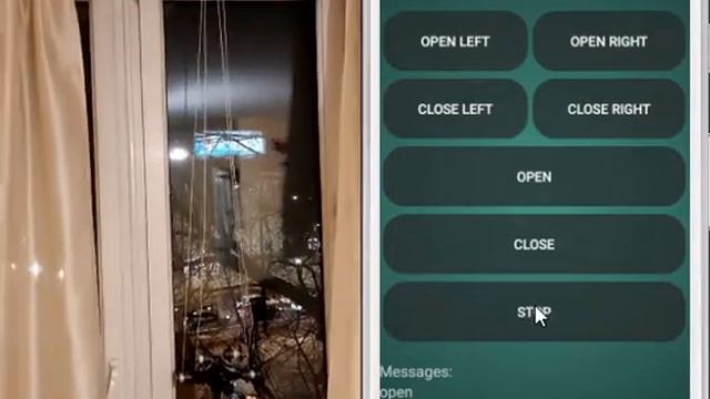 Active Alarm clock. Window curtain opener by Android app смотреть онлайн