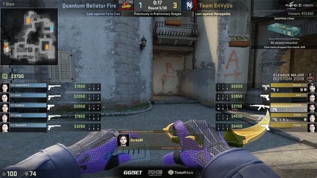Скрим получил люлей от Бумыча. QB Fire на изичах завозит матч против EnVyUs. Boston Major. Day 4 смотреть онлайн