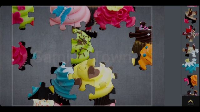 Magic Puzzles. Sweets Cupcakes 🧁 My Gaming Town ☆ смотреть онлайн