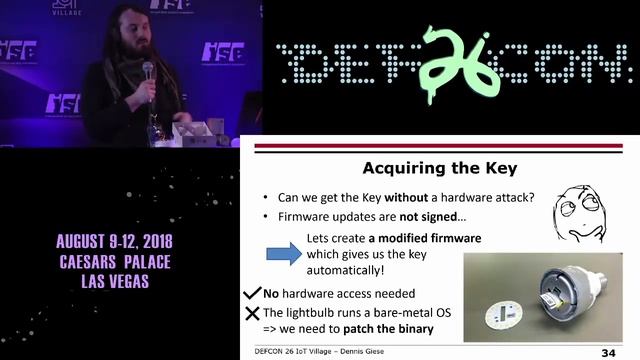 DEF CON 26 IoT VILLAGE - Dennis Giese - How to modify ARM Cortex M based firmware A step by step ap смотреть онлайн