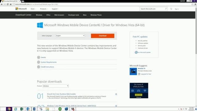 Installing Windows Mobile Device Center смотреть онлайн