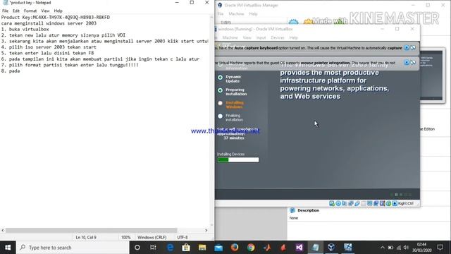 Cara menginstalan windows server 2003 di virtualbox смотреть онлайн