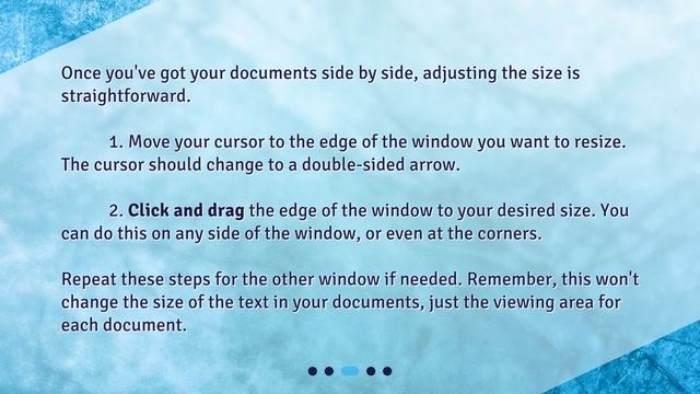 Can I adjust the size of each Word document window when viewing them side by side on a Mac? смотреть онлайн