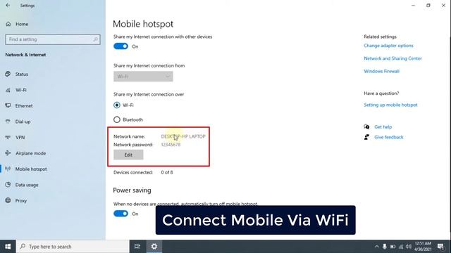 How to Share Computer Internet to Phone in Windows 10 смотреть онлайн