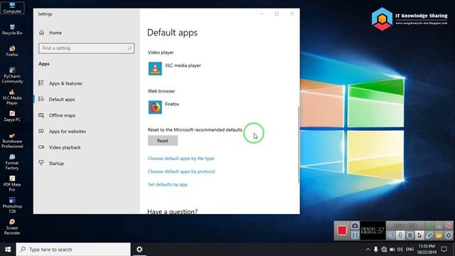How To Reset File Association In Windows 10 смотреть онлайн