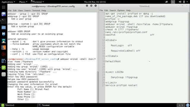 FTP server configuration in kali Linux смотреть онлайн