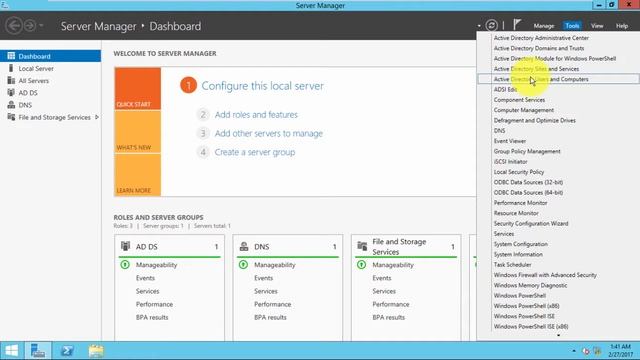 Installing Active Directory, DNS and DHCP to Create a Windows Server 2012 Domain Controller (full) смотреть онлайн