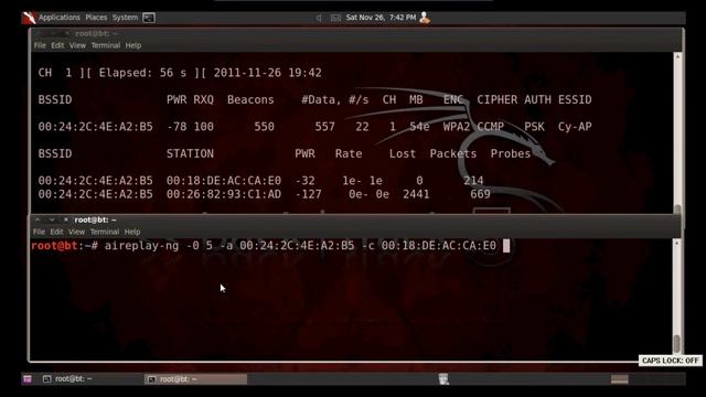 Wireless Ethical Hacking - WPA2 - PSK Cracking смотреть онлайн