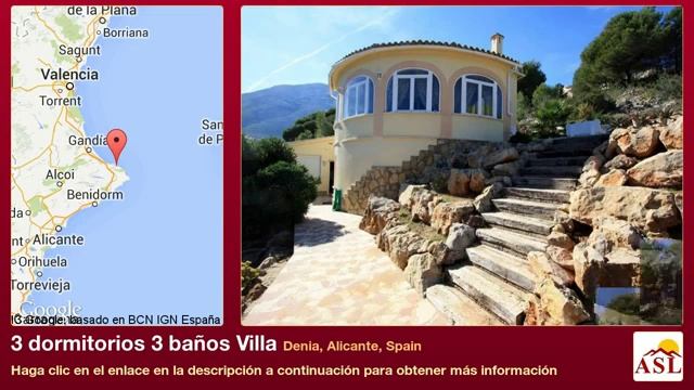 3 dormitorios 3 baños Villa se Vende en Denia, Alicante, Spain смотреть онлайн