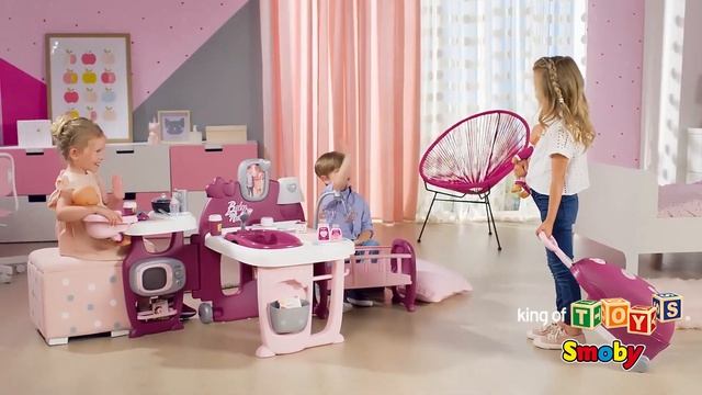 Smoby Baby Nurse  Large Dolls Play Center  Nursery Suitcase