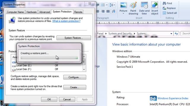How to create Windows 7 system restore point tutorial (HD) смотреть онлайн
