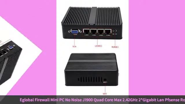 Firewall Industrial Mini PC J1900 Quad Core Max 2.42GHz 4*Gigabit Lan Pfsense Router Server смотреть онлайн