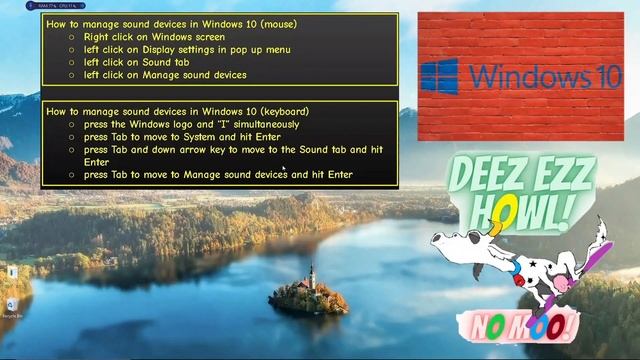 How to manage sound devices in Windows 10 (mouse, keyboard) смотреть онлайн