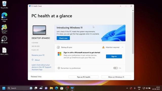 PC HEALTH CHECKUP - PC Health Check app brings you up to date info on your Windows device health смотреть онлайн